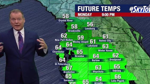Tampa weather | Cool temps on Monday morning