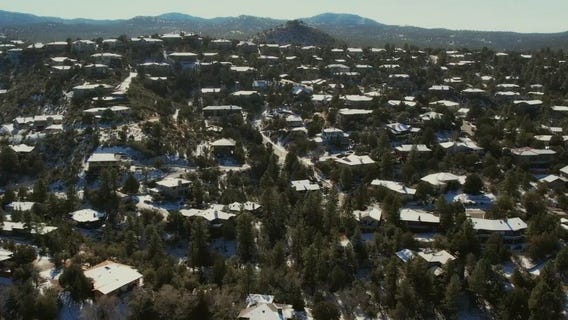 Take a look at Prescott after a winter snowfall