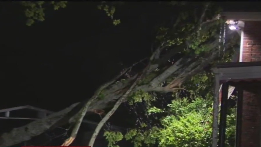 A look at storm damage in North Georgia on Thursday