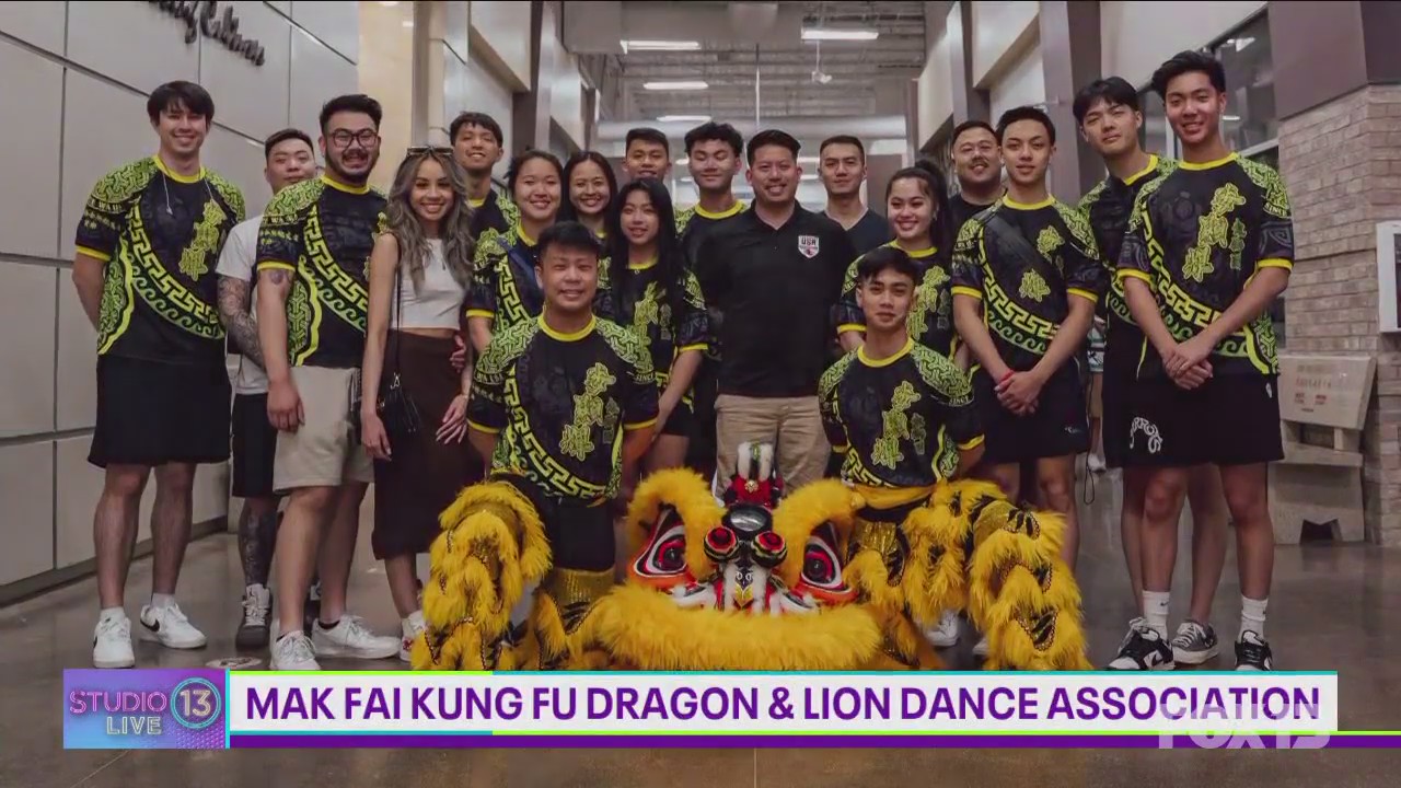 Mak Fai Lion Dance Association visits Studio 13 Live