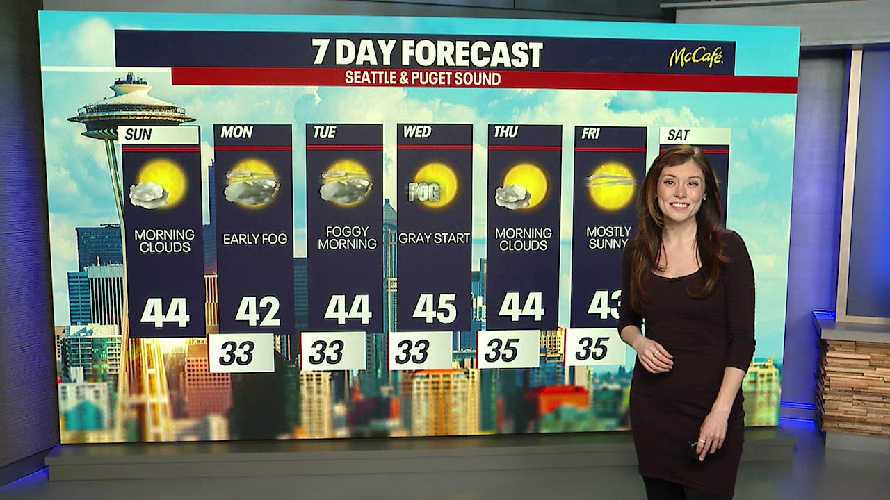Seattle weather: Mostly dry, eyeing freezing fog