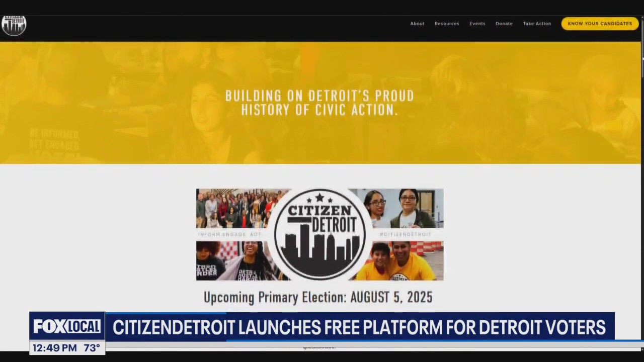 CitizenDetroit Launches Free Online Platform that Enables Detroit Voters to Hear Directly from Detroit Candidates