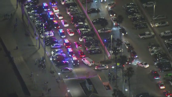 Huntington Beach police tries to disperse crowd after promoted social media event