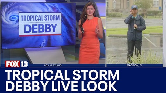 Tropical Storm Debby hits Florida