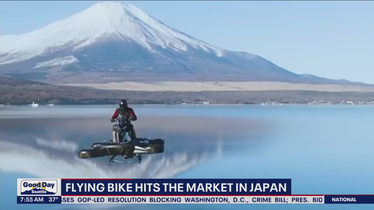 Flying bike hits the market in Japan