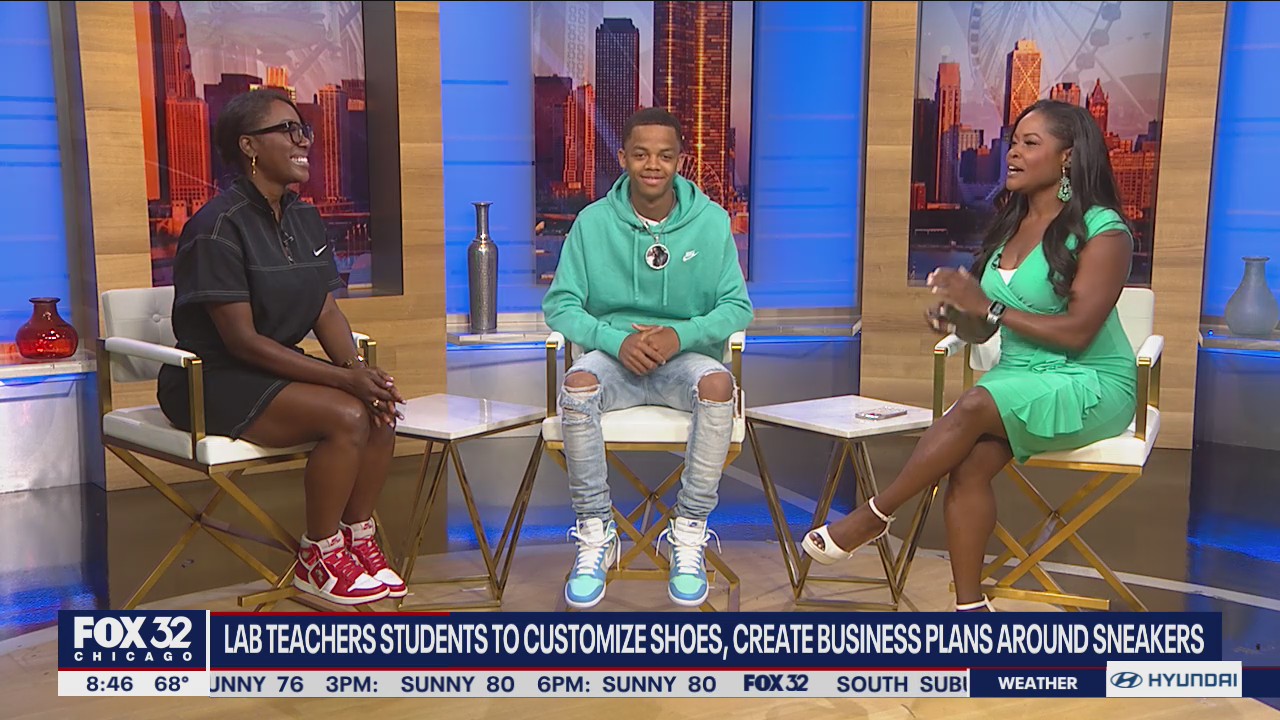 Chicago sneaker lab gives kids firsthand experience designing and marketing shoes