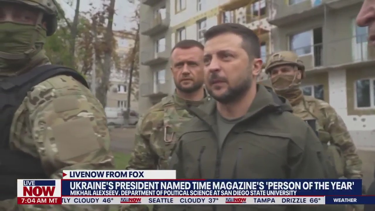 Ukraine's president named Time's 'Person of the Year'