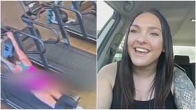 Woman who lost pants during treadmill fall talks about viral video