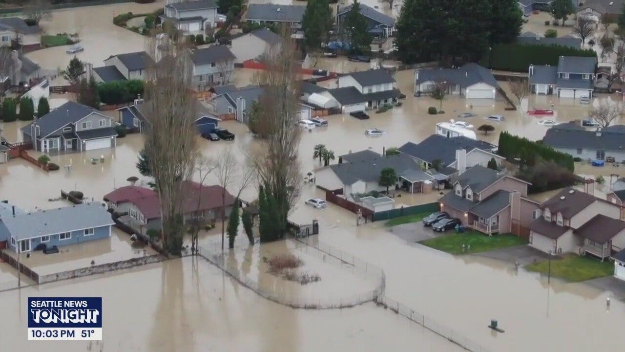 200 homes impacted by flooding in Pacific, WA