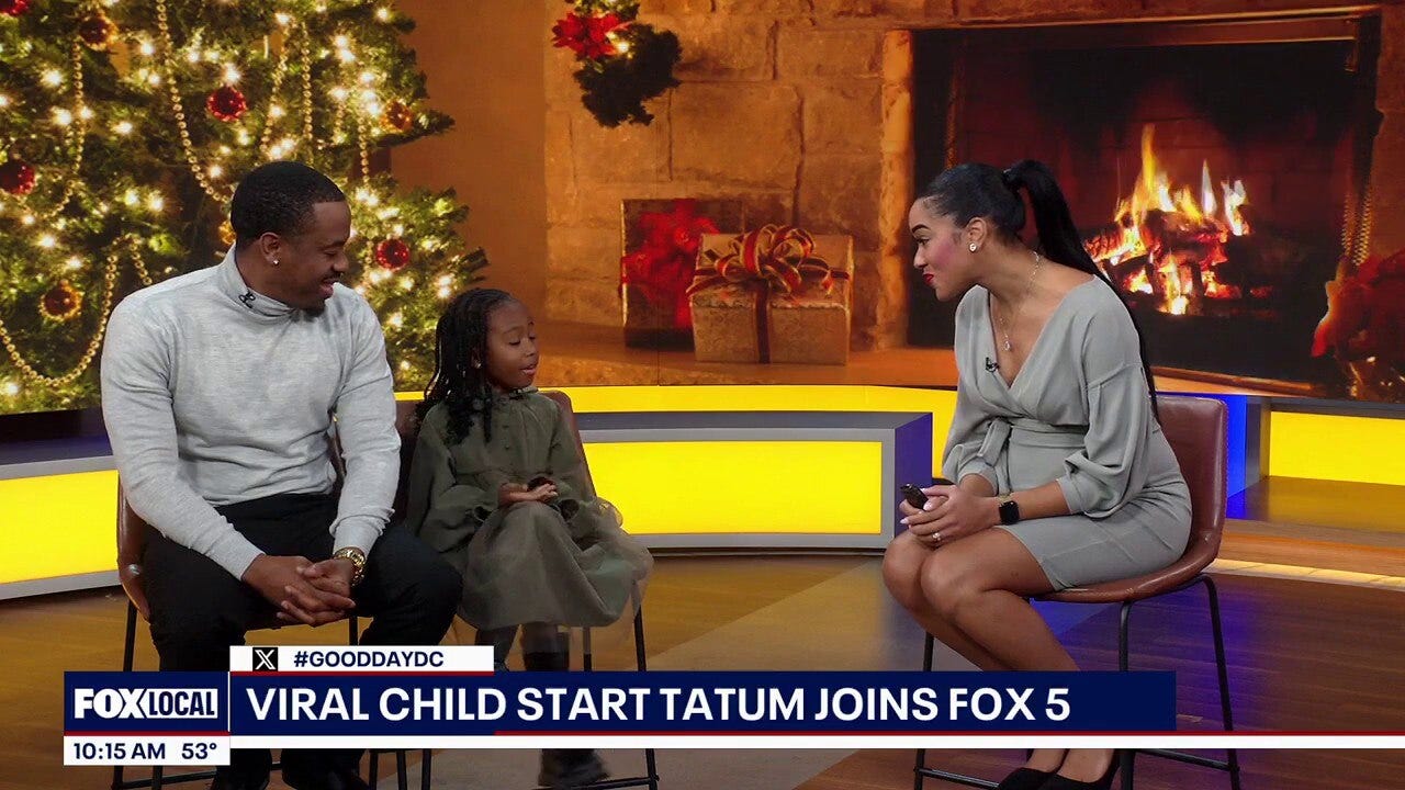 Viral child star Tatum joins Fox 5 DC