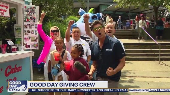 Good Day Giving Crews gives away sweet treats