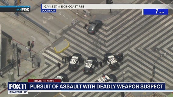 Pursuit of armed assault suspect ends at Santa Monica Pier