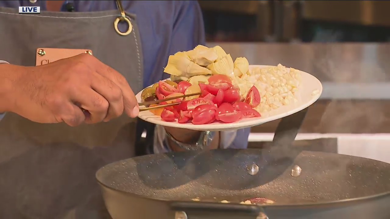 Cooking Pierino pasta with Chef Bobby and Igor Tarducci