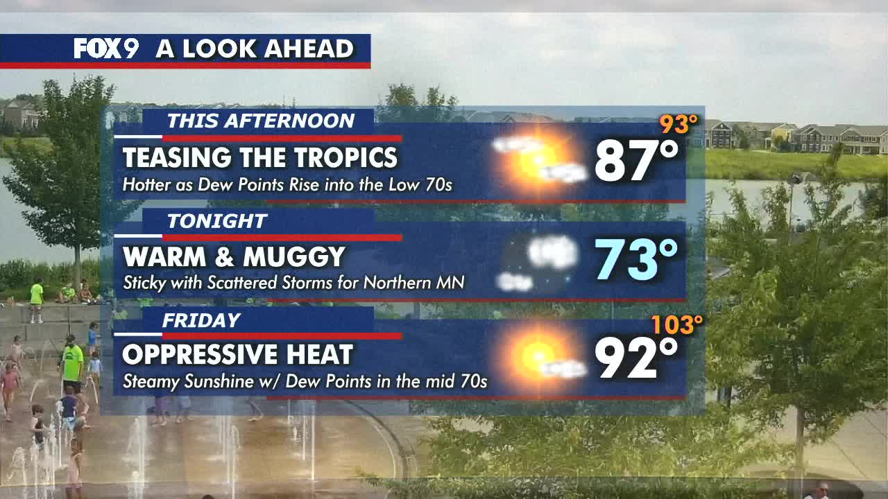 MN weather: Hot and sticky Thursday ahead | FOX 9 Minneapolis-St. Paul