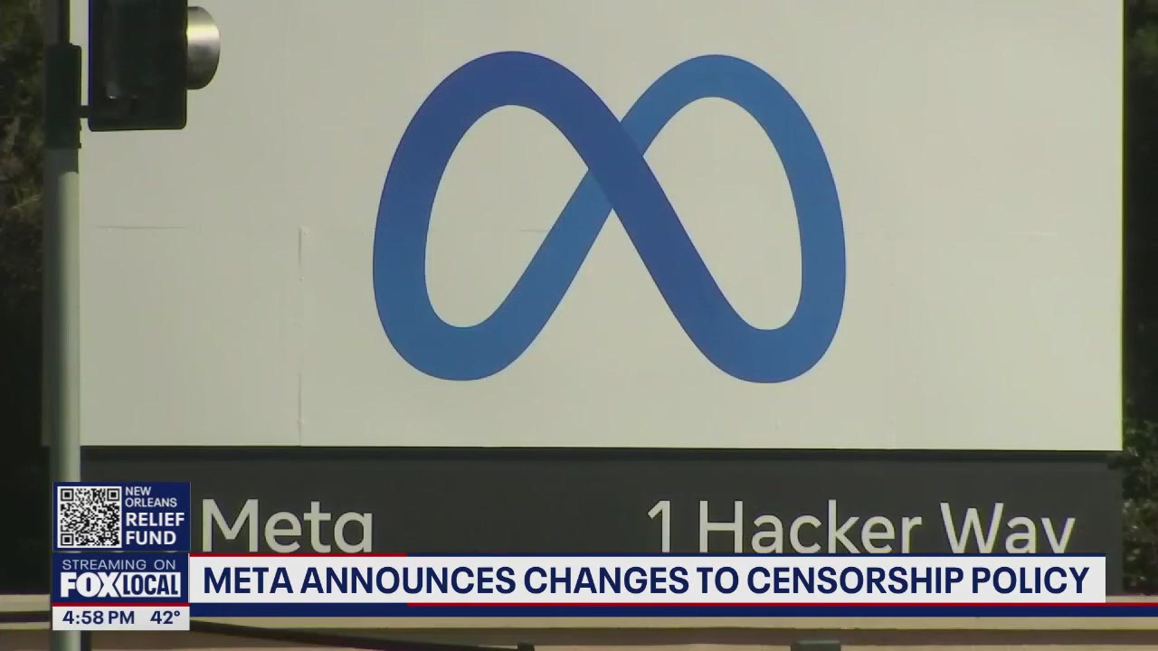 Meta announces changes to censorship policy