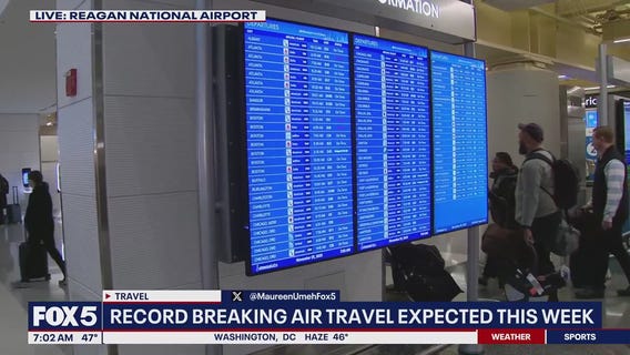 Record breaking Thanksgiving holiday air travel expected