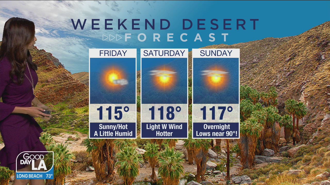 Weekend desert forecast for July 9 - 11