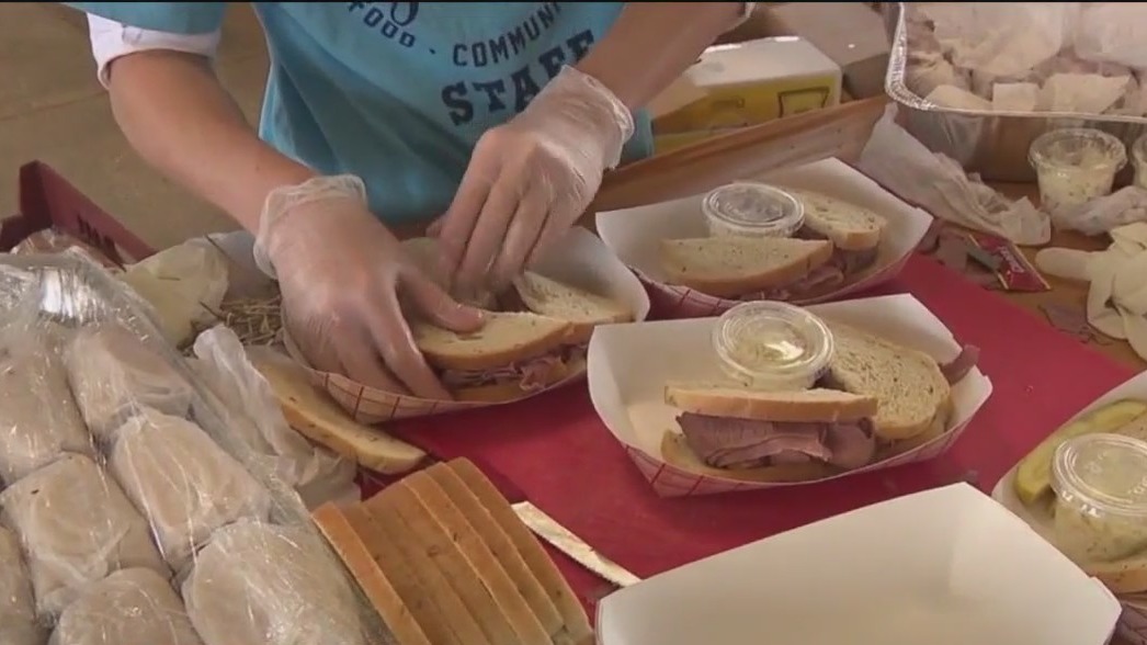 Jewish Food Festival, checking out the brisket