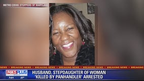 Husband, stepdaughter of woman 'killed by panhandler' arrested