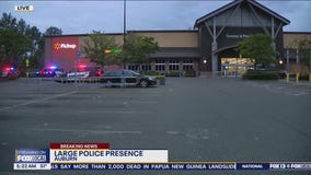 Large police presence at Auburn Walmart