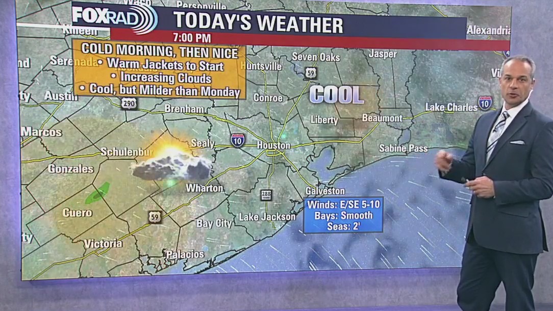 Houston weather: Cold, chilly Tuesday morning in the 40s