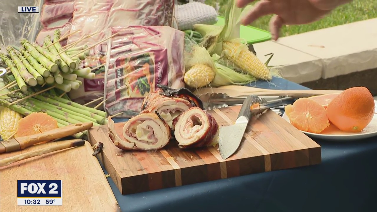 Chef Bobby’s Honey Bacon wrapped Chicken Breast