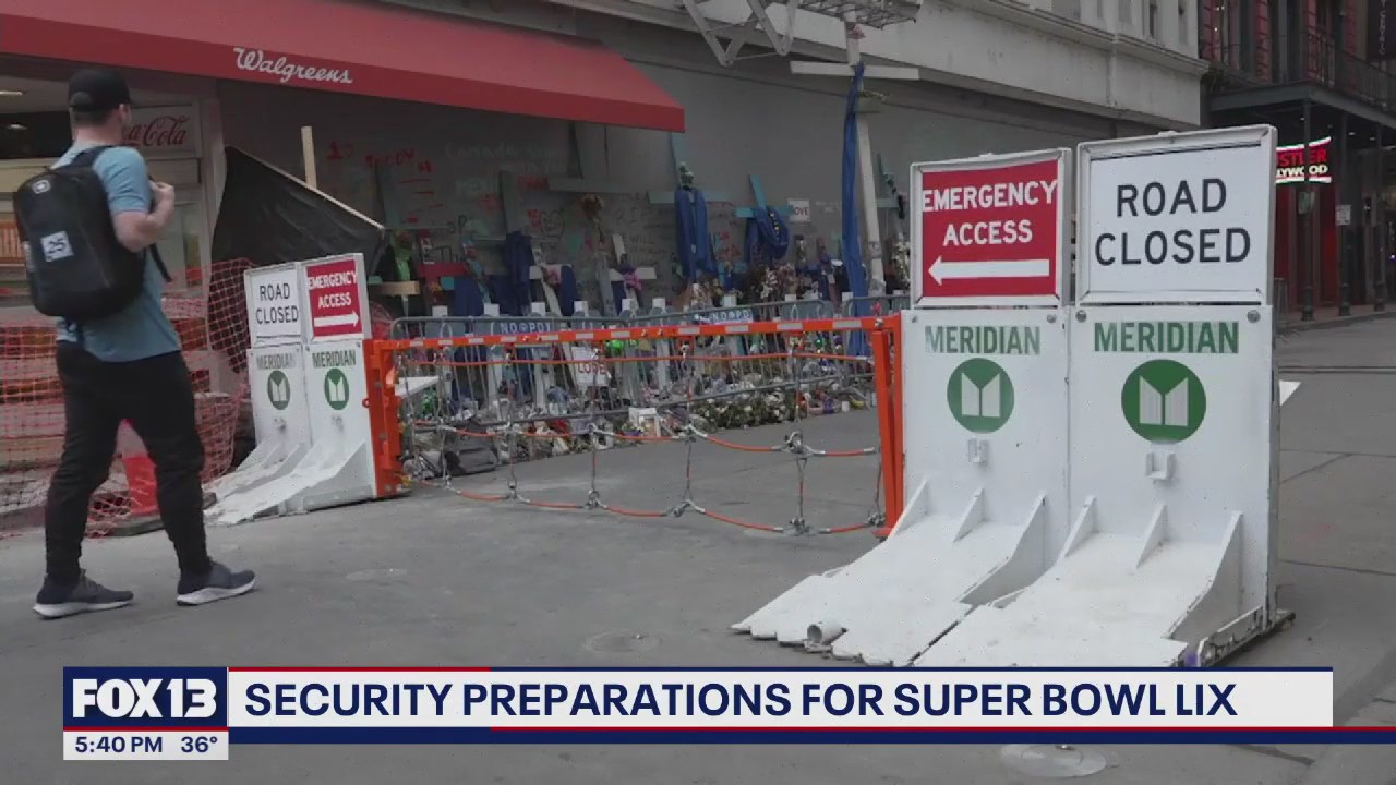 Security preparations for Super Bowl LIX