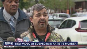 New video shows suspects in Chicago artist's murder; parents speak out