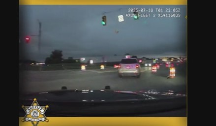 Police chase video of stolen SUV with child inside