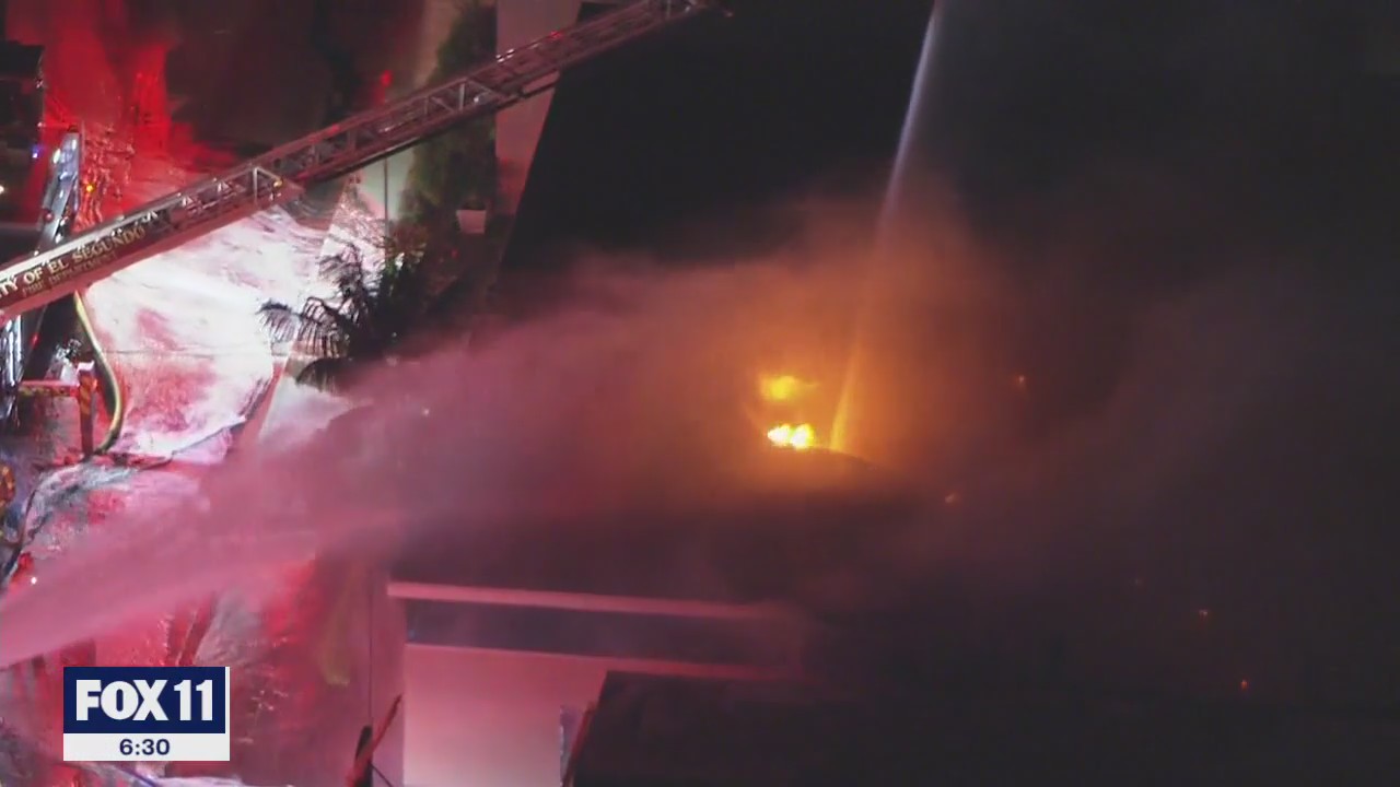 Massive fire breaks out in El Segundo | FOX 11 Los Angeles