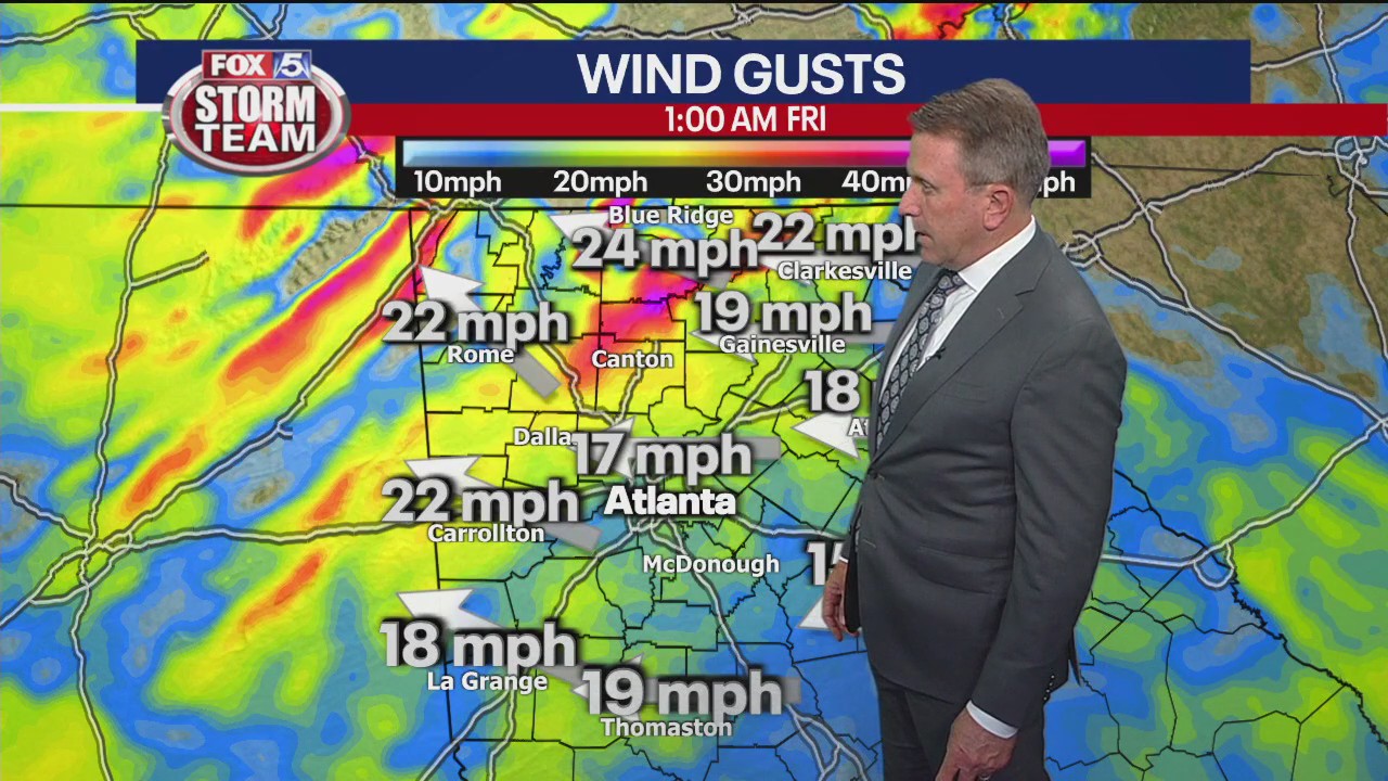 Thursday afternoon weather forecast update | FOX 5 Atlanta