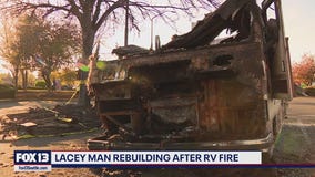 Lacey man rebuilding after devastating RV fire