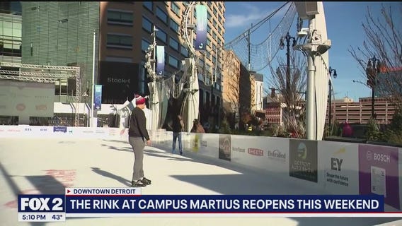 Campus Martius ice rink opens Nov. 22 with weekend celebration