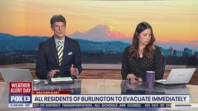 All residents of Burlington, WA to evacuate immediately due to flooding