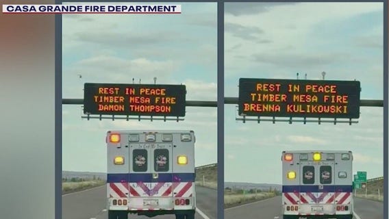 Procession held for fallen Timber Mesa firefighters