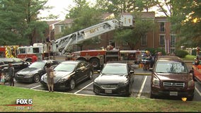 Family displaced from apartment after lightning strike in Gaithersburg