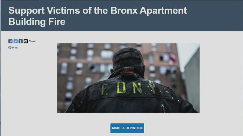 How to help Bronx fire victims