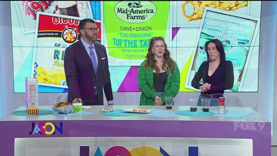 British girls try Midwestern snacks