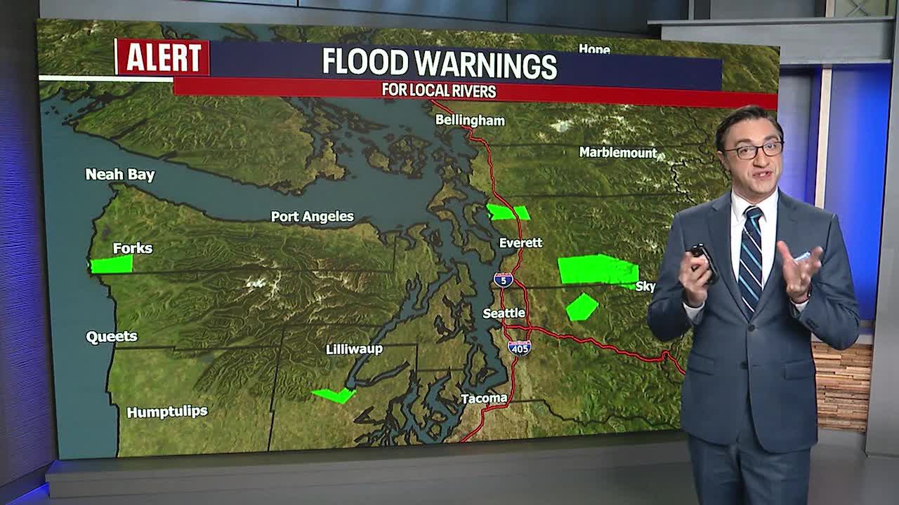 Seattle weather: Rain, gusty winds return Monday