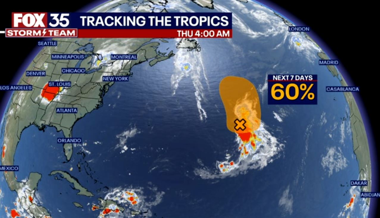 Tracking Ivest 94-L in the distant Atlantic Ocean
