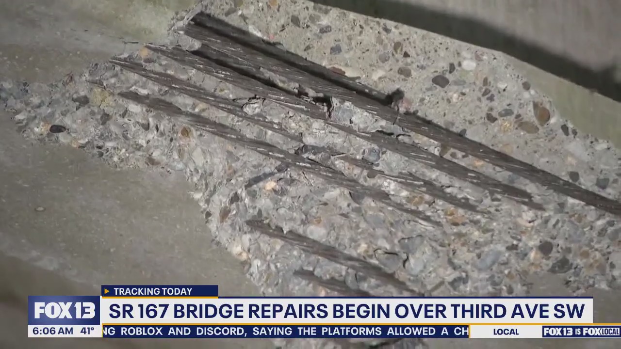 SR 167 Bridge repairs begin overnight