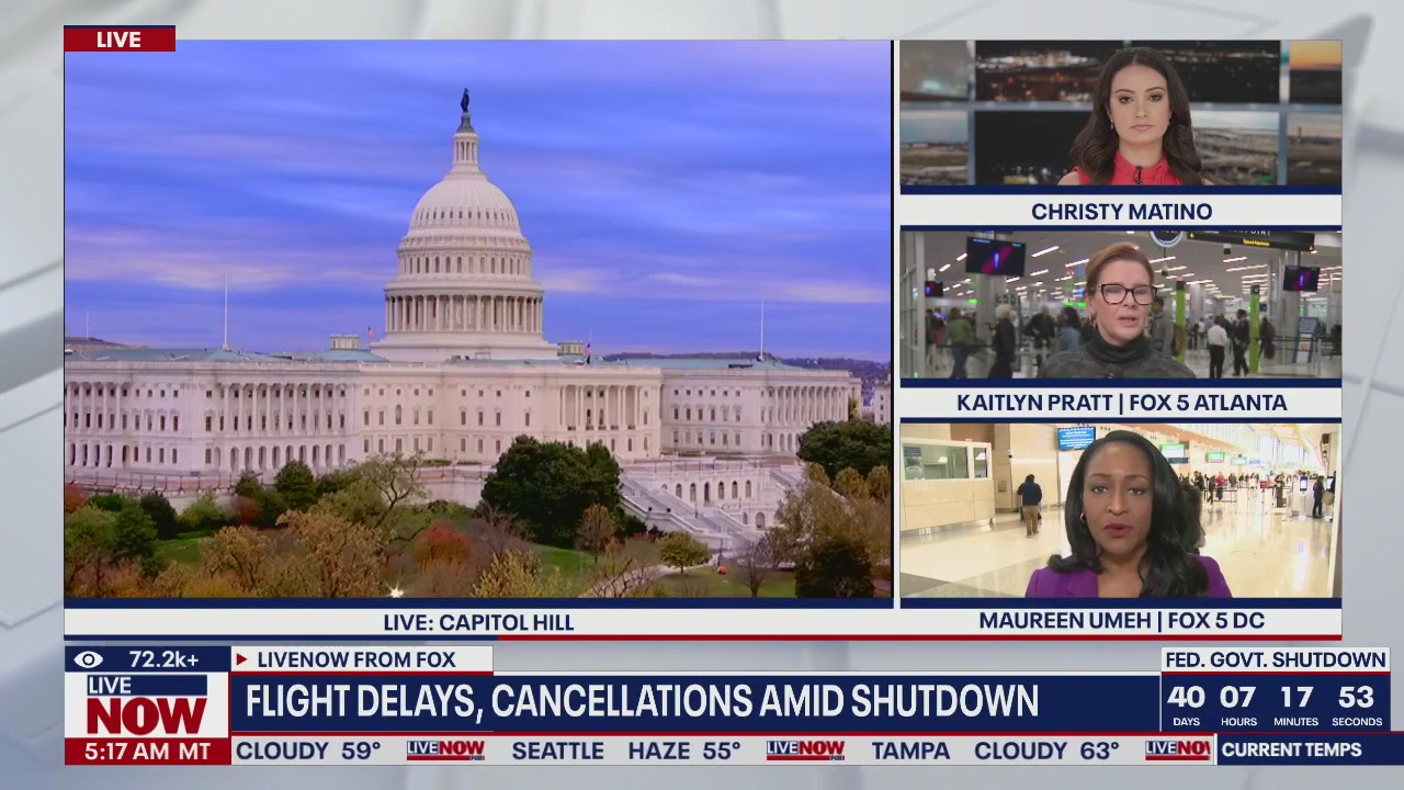Flight delays amid government shutdown