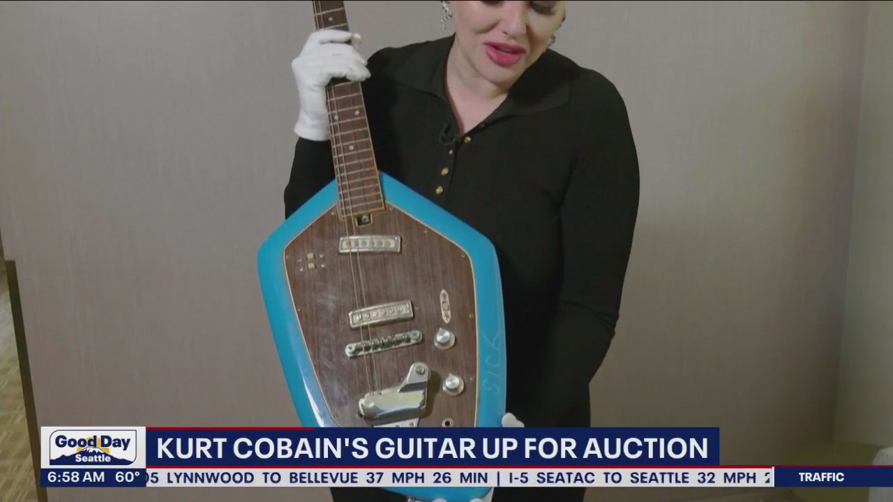 Kurt Cobain's guitar up for auction