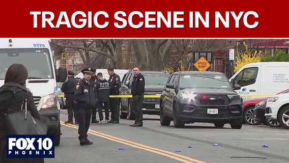 Several kids found stabbed in NYC; man shot by police