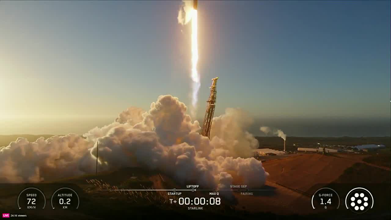 SpaceX launches Falcon 9 rocket in California [FULL]