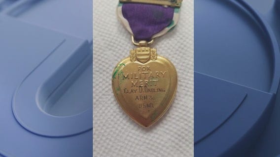 Purple Heart given away at Maricopa tattoo shop to be returned to family of fallen soldier