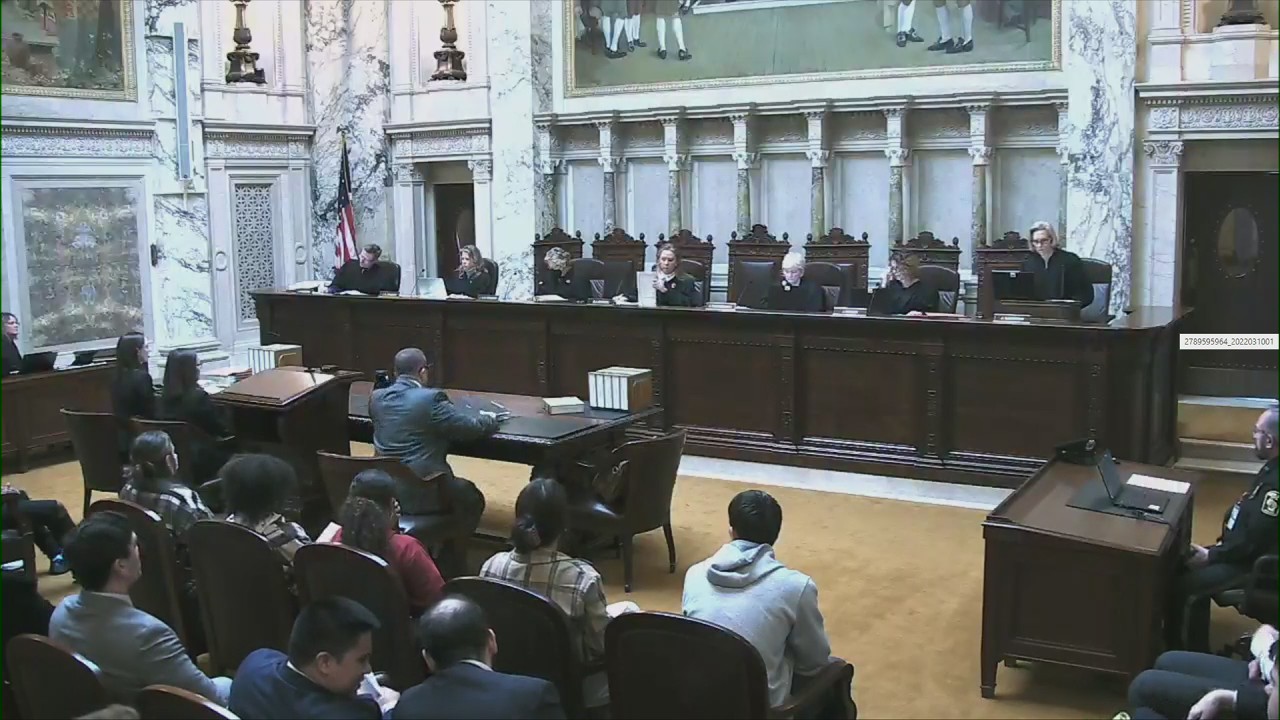 Wisconsin Supreme Court; Trafficking defense weighed in homicide case