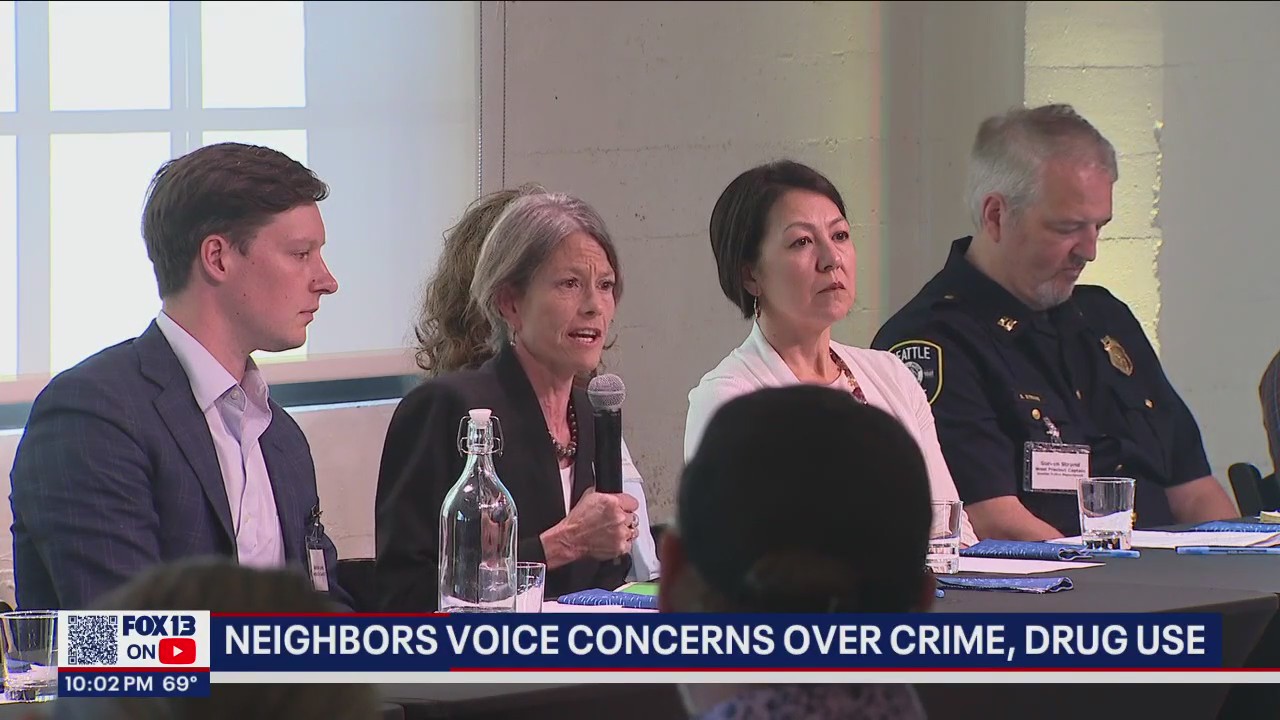 Neighbors voice concerns over crime, drug use in downtown Seattle
