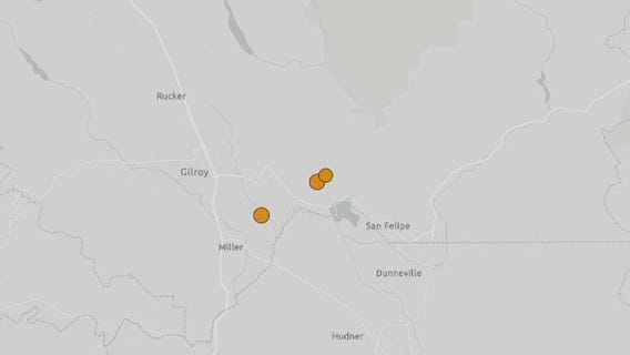 3 morning earthquakes strike near Gilroy