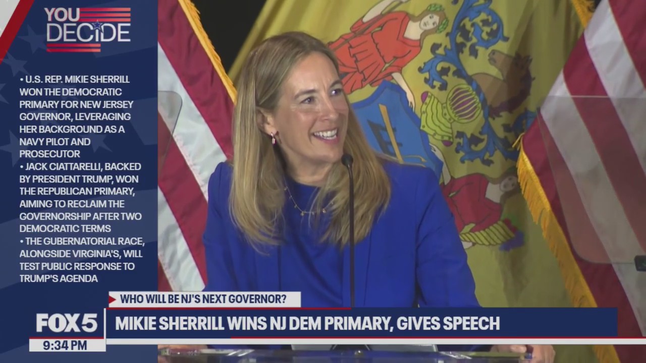 Mikie Sherrill wins NJ Dem primary election for gov